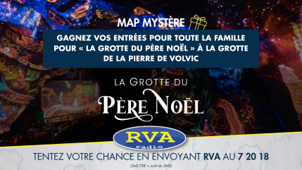 Gagnez vos entrées pour toute la famille pour « la Grotte du Père Noël » à la grotte de la pierre de Volvic