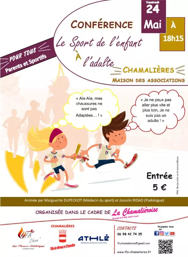 Chamalières  : Conférence "Le sport de l'enfant à l'adulte