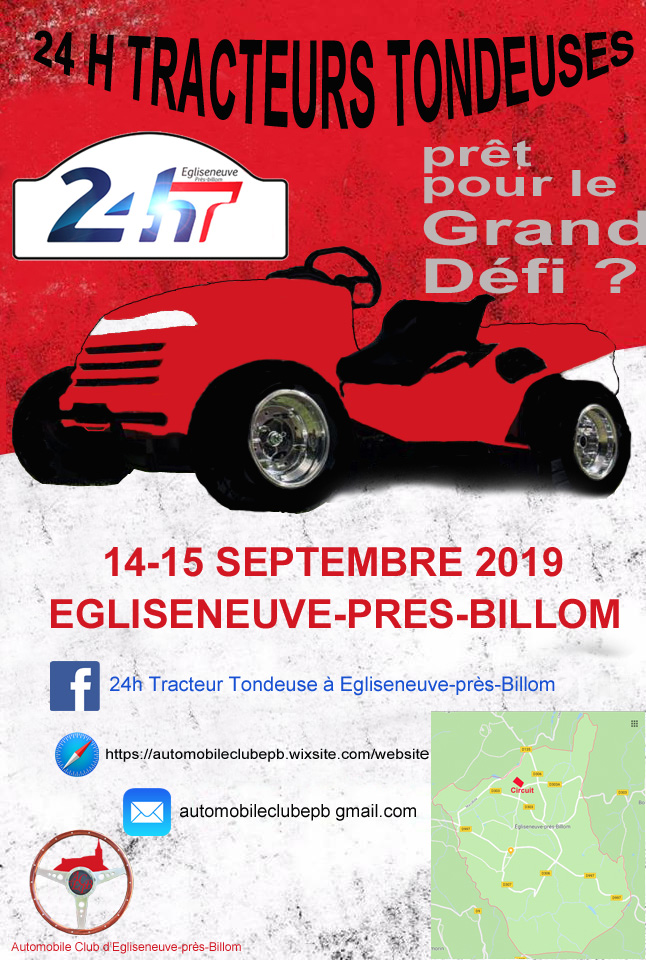 Egliseneuve-près-Billom - Les 24 heures des Tracteurs-Tondeuses Egliseneuve-près-Billom - Les 24 heures des Tracteurs-Tondeuses