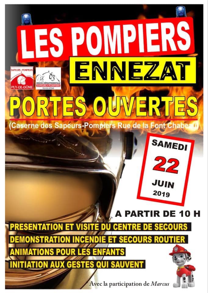 ENNEZAT : Portes Ouvertes Centre de Secours d'Ennezat ENNEZAT : Portes Ouvertes Centre de Secours d'Ennezat