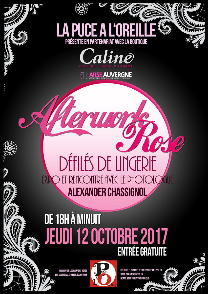 Riom : Afterwork Rose à La Puce à l'Oreille Riom : Afterwork Rose à La Puce à l'Oreille