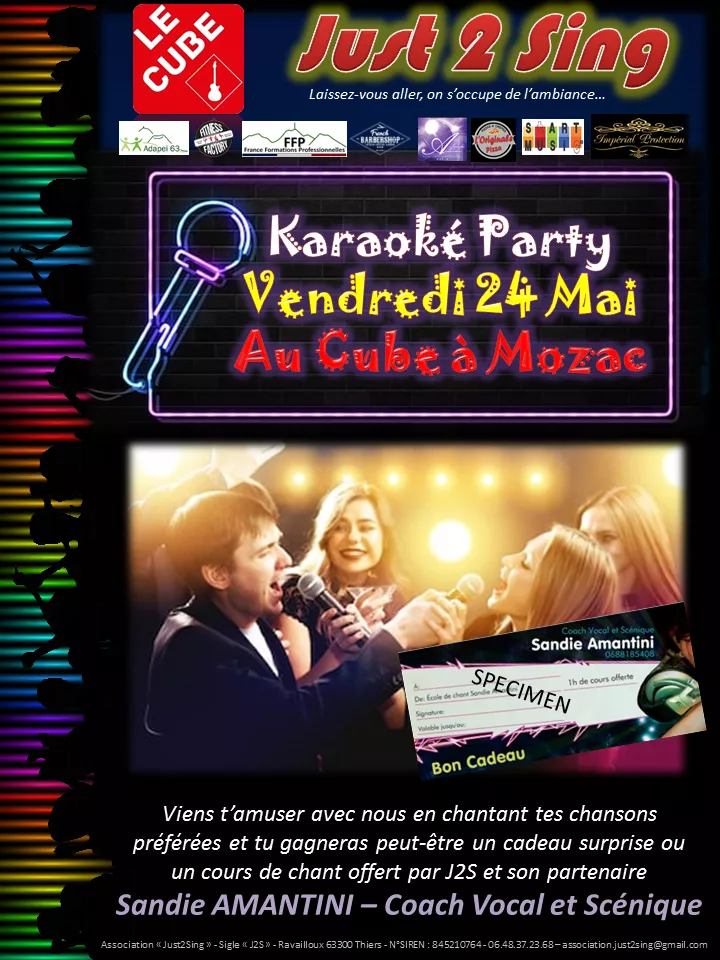 Karaoké Party avec J2S au Cube à Mozac !