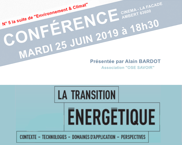 Ambert : 5éme et dernière conférence du Cycle Énergie Ambert : 5éme et dernière conférence du Cycle Énergie