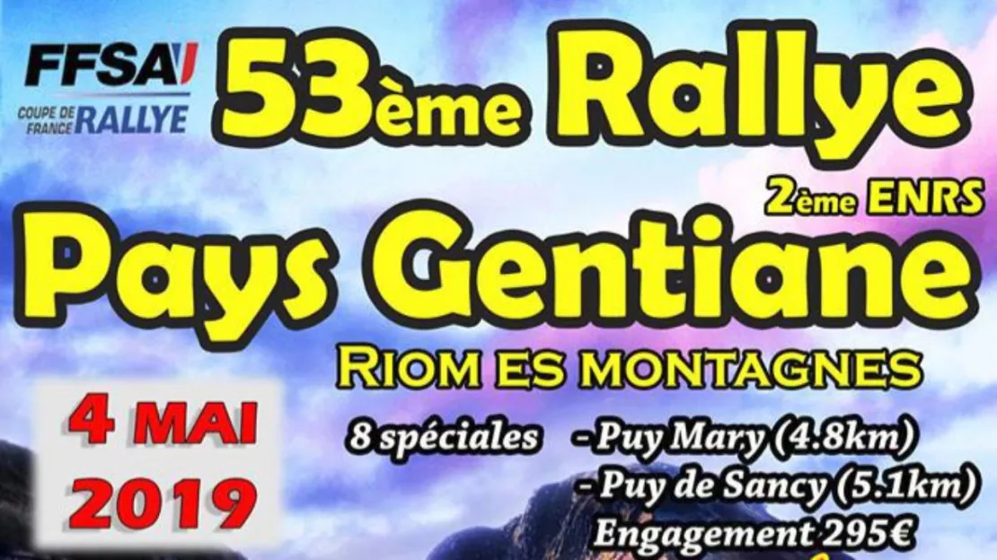 Riom : Rallye Pays Gentiane 2019
