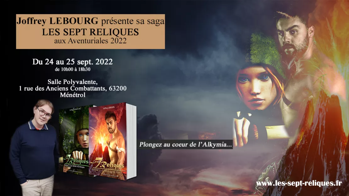 Dédicace : Joffrey Lebourg présente "Les Sept Reliques" aux Aventuriales 2022