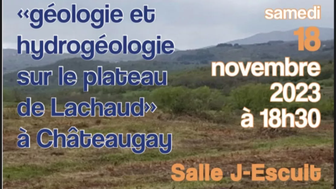 Conférence / Débat Géologie et Hydrogéologie sur le plateau de Lachaud Conférence / Débat Géologie et Hydrogéologie sur le plateau de Lachaud