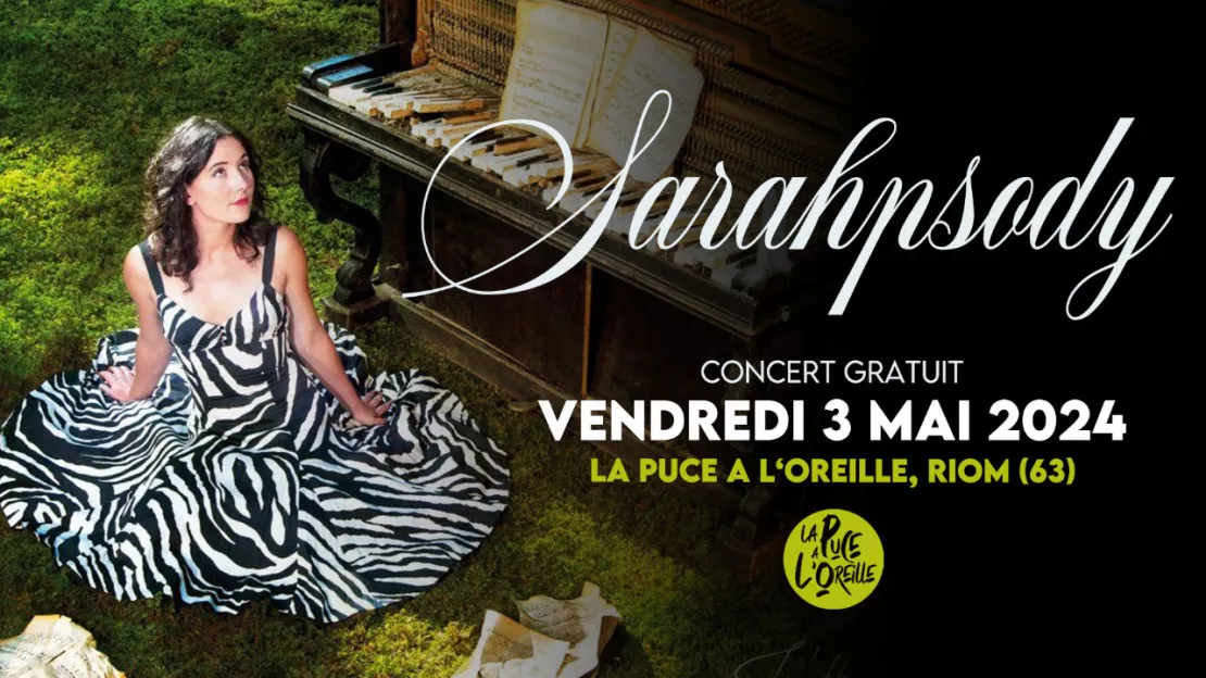 Concert gratuit : Sarahpsody à La Puce a L'Oreille