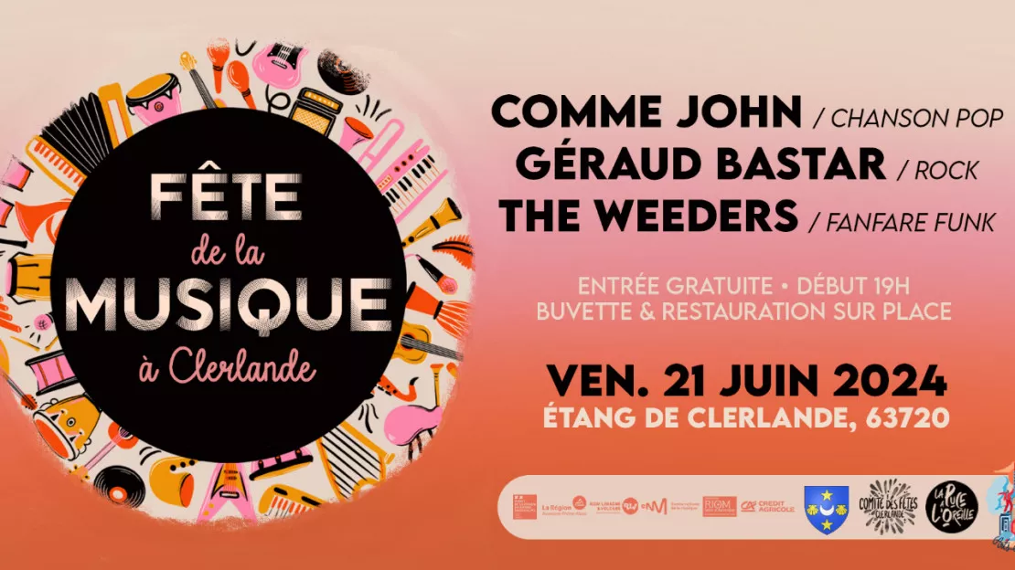 FÊTE DE LA MUSIQUE : Comme John + Géraud Baster + The Weeders