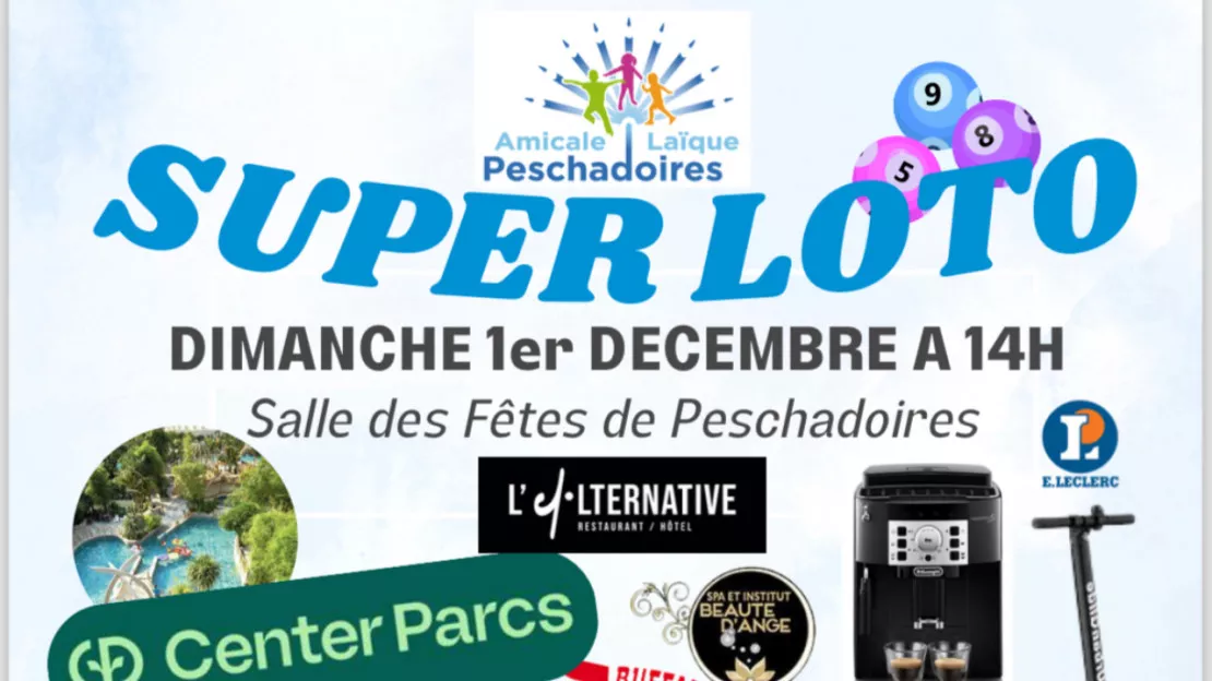 Loto Amicale Laïque de Peschadoires Loto Amicale Laïque de Peschadoires