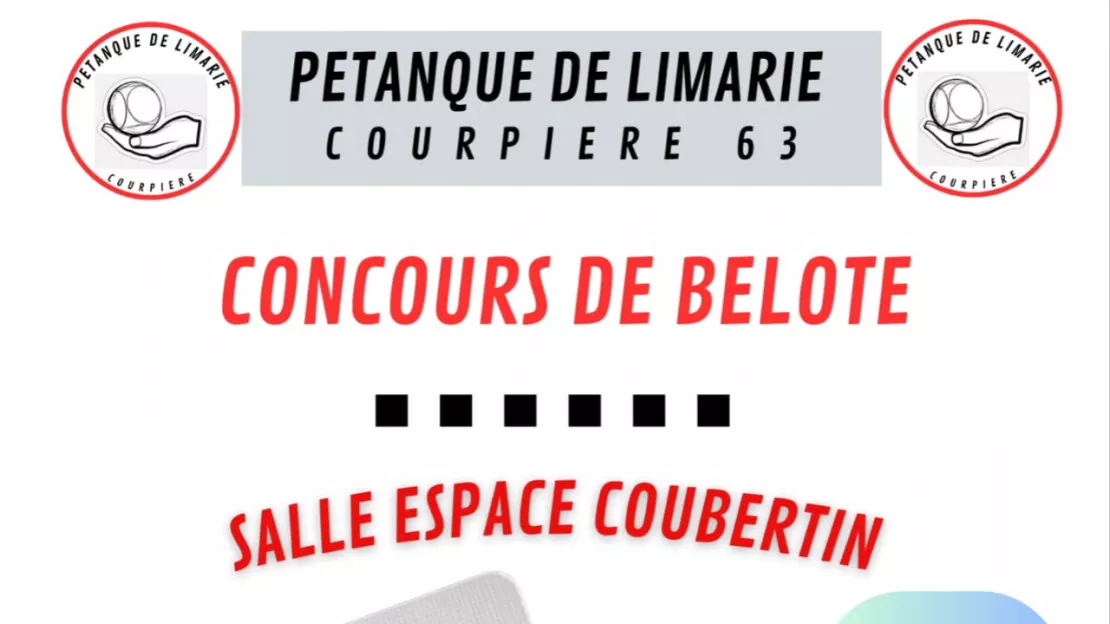 Concours de belote à courpière Concours de belote à courpière