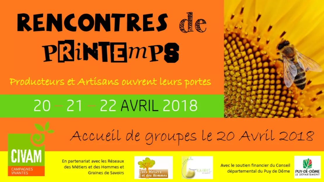 Puy-de-Dôme : Rencontres de printemps 2018
