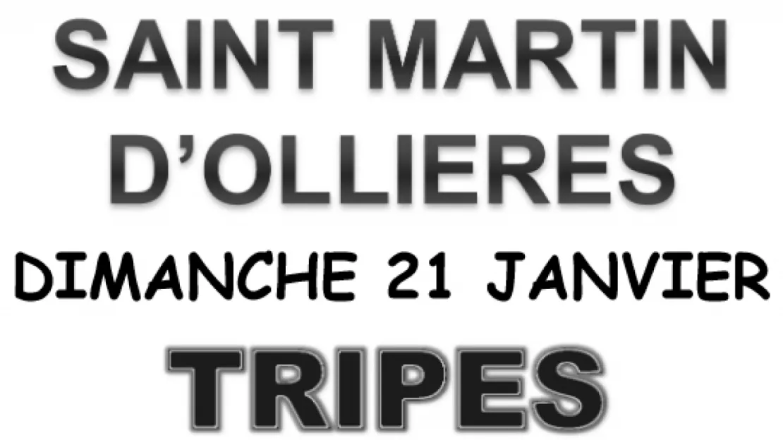 St Martin d'Ollières : Tripes