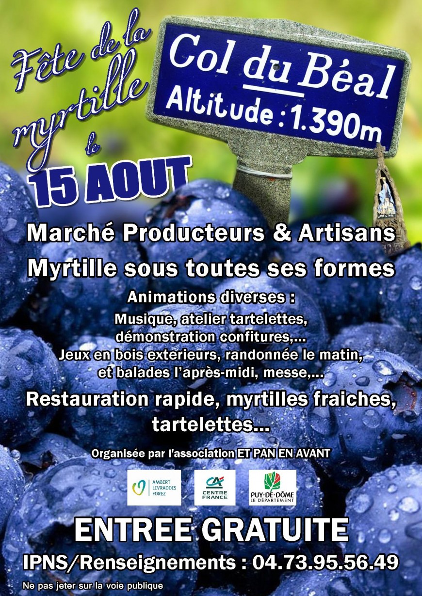 Col du Béal - fête de la myrtille Col du Béal - fête de la myrtille
