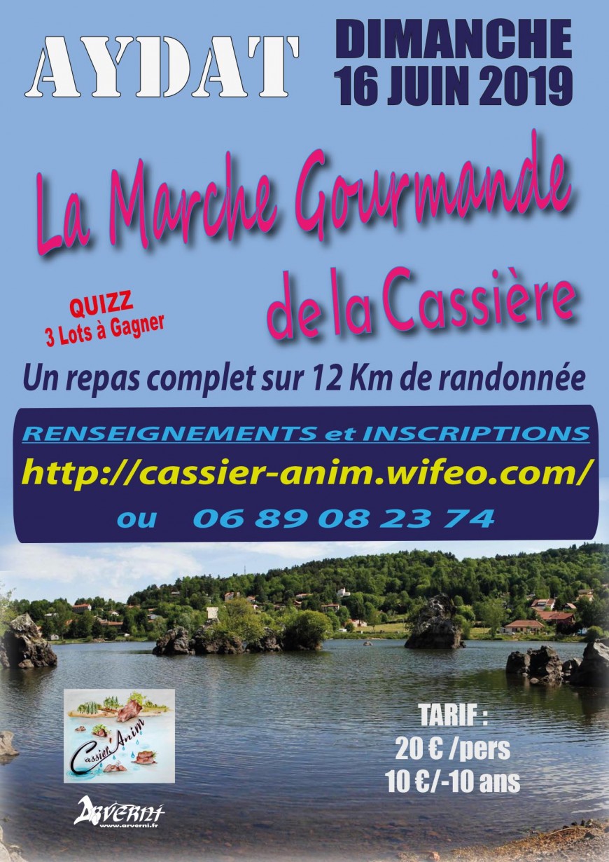 La marche gourmande de la Cassiere 63970 Aydat La marche gourmande de la Cassiere 63970 Aydat