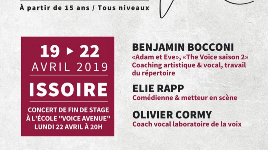 Issoire :Stage de chant Issoire :Stage de chant
