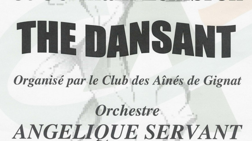 Thé Dansant - St Germain Lembron Thé Dansant - St Germain Lembron