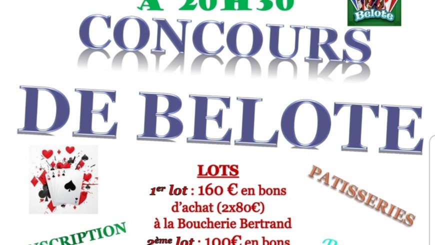 Concours de belote - Bagnols Concours de belote - Bagnols