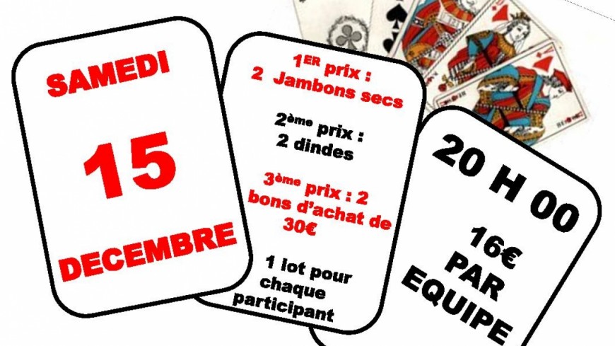 Cunlhat : Concours de belote Cunlhat : Concours de belote