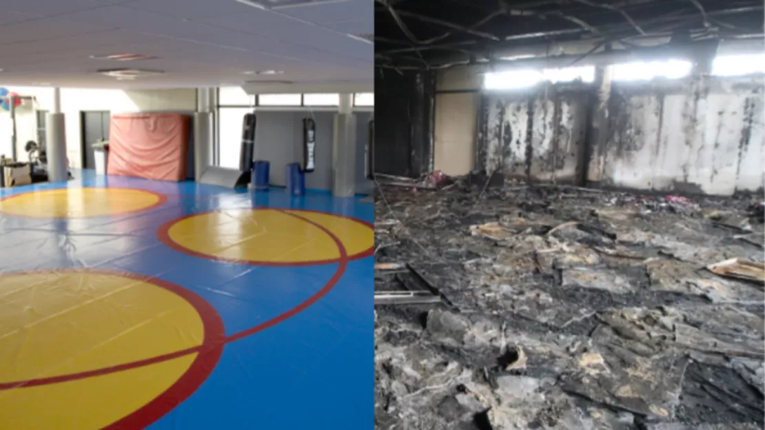 Après l'incendie de son centre d'entraînement, l'ASM constate les dégâts et s'entraîne aux Gravanches