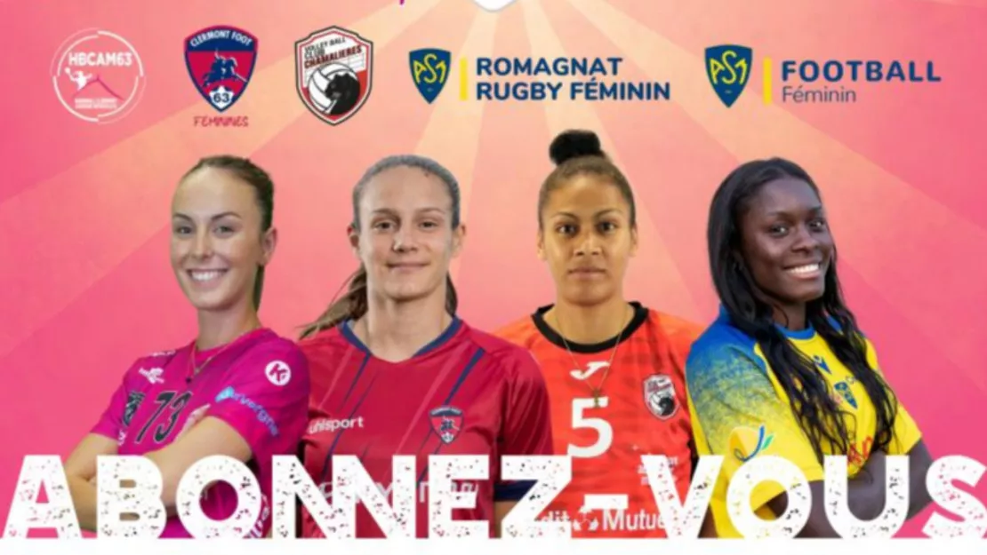 Un pass Sport Féminin pour suivre les clubs phares à Clermont-Ferrand !