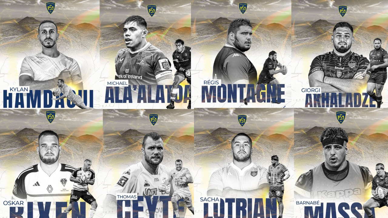L’ASM Clermont officialise neuf nouveaux joueurs pour la saison prochaine L’ASM Clermont officialise neuf nouveaux joueurs pour la saison prochaine