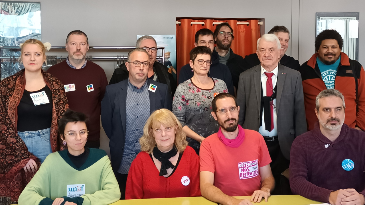 Auvergne - Les syndicats vent debout contre la réforme des retraites Auvergne - Les syndicats vent debout contre la réforme des retraites