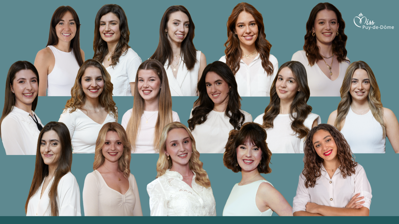 Découvrez les 16 candidates pour l'élection de Miss Puy-de-Dôme Découvrez les 16 candidates pour l'élection de Miss Puy-de-Dôme