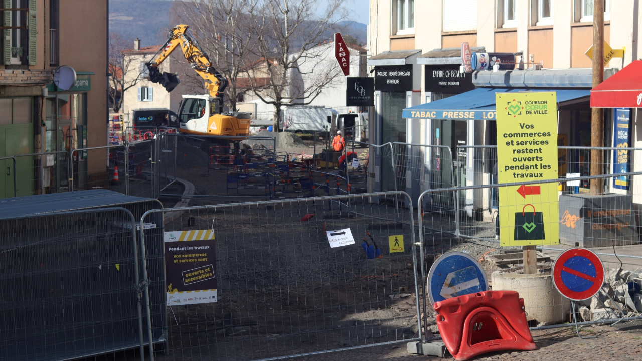 Travaux à Cournon d'Auvergne : la vie solidaire des commerçants et des riverains avant la fin du chantier Travaux à Cournon d'Auvergne : la vie solidaire des commerçants et des riverains avant la fin du chantier