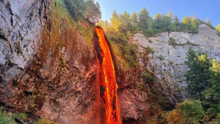 Cascade de lave, toit au Michelin, Six Nations &agrave; Issoire... la p&ecirc;che aux poissons d'avril est bonne en Auvergne