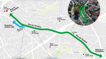 Clermont-Ferrand : la rue de l&rsquo;Oradou rouverte &agrave; la circulation dans les deux sens