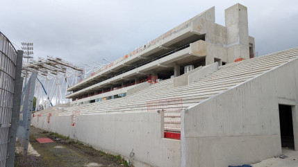 Clermont-Ferrand : où en est le chantier de la nouvelle tribune du stade Gabriel Montpied ?
