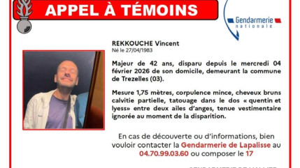 Disparition dans l&rsquo;Allier : appel &agrave; t&eacute;moins pour retrouver un habitant de Tr&eacute;zelles