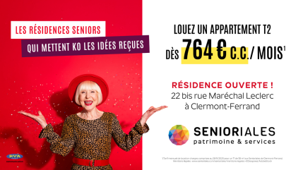 Un lieu pensé pour bien vivre sa retraite ? Découvrez la nouvelle résidence Les Senioriales au cœur de Clermont-Ferrand !