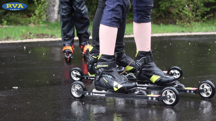 ESCAPADES EN AUVERGNE - Le biathlon toute l'année c'est possible avec le Ski Roues à La Stèle (63)
